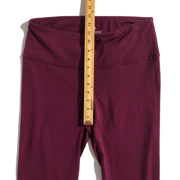 90 Degree By Reflex Leggings Womens Size XL Burgundy Pull-On Activewear - Picture 5 of 9